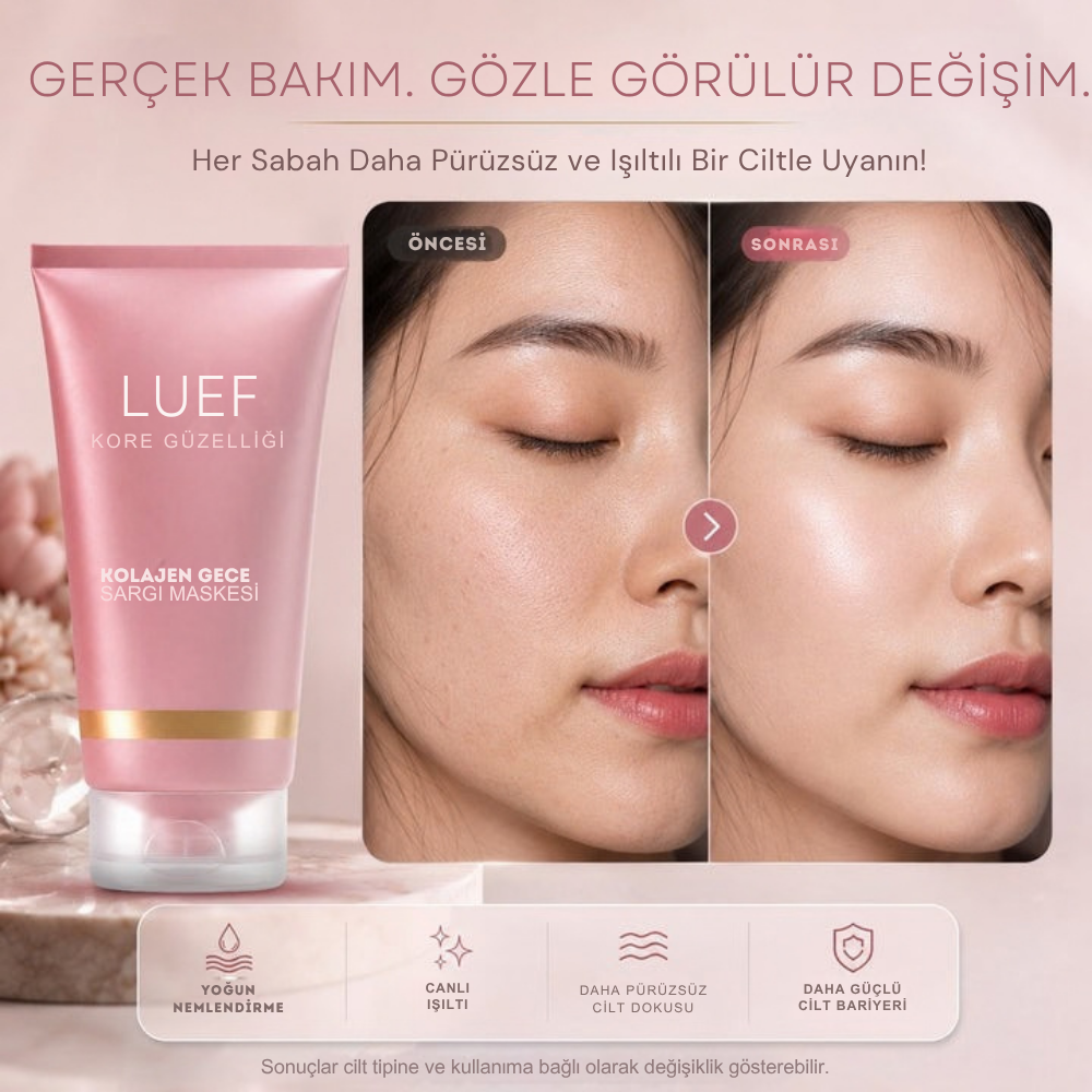 LUEF Kolajen Gece Sargı Maskesi