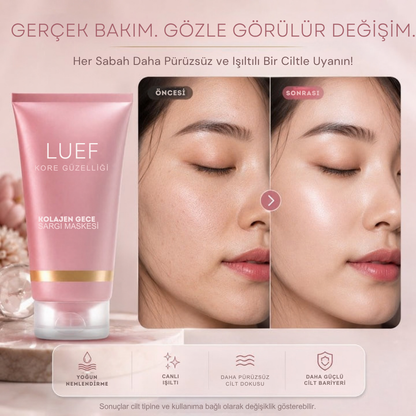 LUEF Kolajen Gece Sargı Maskesi