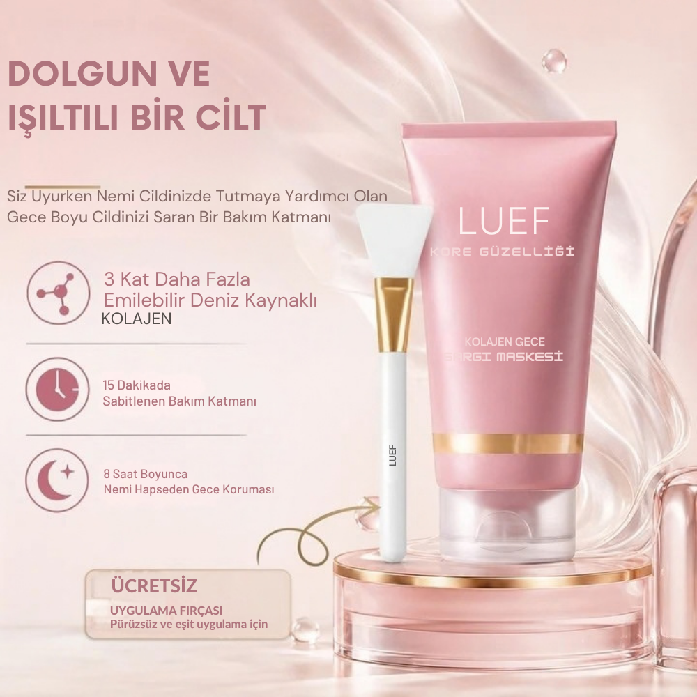 LUEF Kolajen Gece Sargı Maskesi